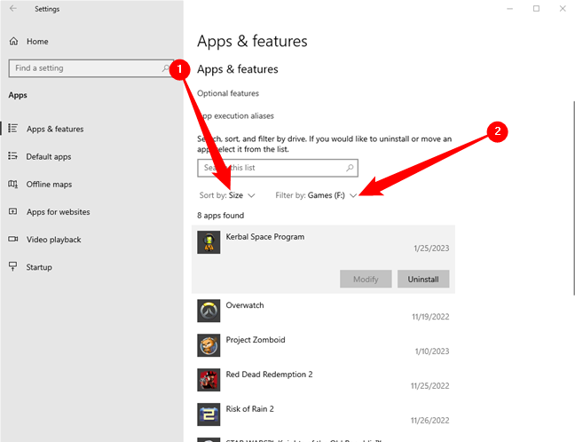 Open Settings, navigate to System > Apps and Settings, then select the program you want to uninstall. 